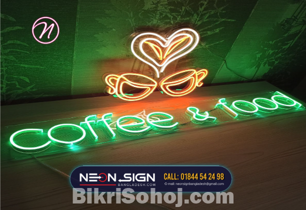 Best Neon Sign Board & Neon LED Open Light in Bangladesh